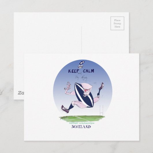 Schots rugbyteam, Tony Fernandes Briefkaart (Voorkant / Achterkant)