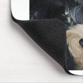 Schots schottenscottie voor zwarte en piepende sch muismat (Hoek)