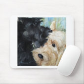 Schots schottenscottie voor zwarte en piepende sch muismat (Met muis)