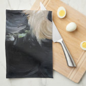 Schots schottenscottie voor zwarte en piepende sch theedoek (Quarter Fold)