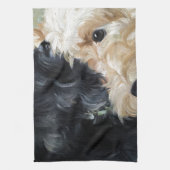 Schots schottenscottie voor zwarte en piepende sch theedoek (Verticaal)