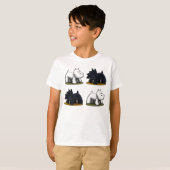 Schots, Scottie, Scottie, Westie T-shirt (Voorkant volledig)