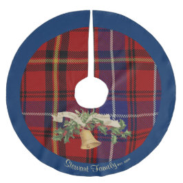 Schots Stewart Clan Tartan Naam Tree Skirt Kerstboom Rok