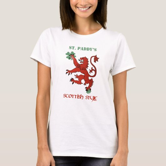 Schots-stijlvrouwen T-shirt (Voorkant)