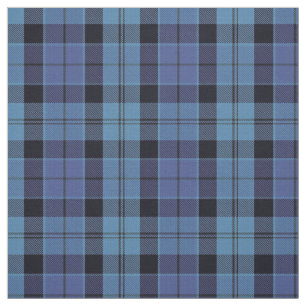 Schots Strathclyde Blue en Black Tartan Pset Stof