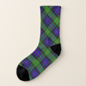 Schots Style Clan Gunn Tartan Pset Sokken (Links - buitenkant)