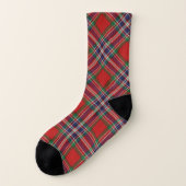 Schots Style Clan MacFarlane Tartan Pset Sokken (Links - buitenkant)