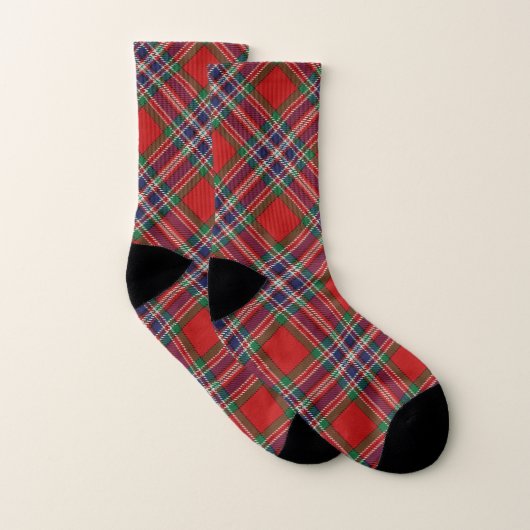 Schots Style Clan MacFarlane Tartan Pset Sokken (Paar)