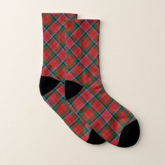 Schots Style Clan MacNaughton Tartan Pset Sokken (Paar)
