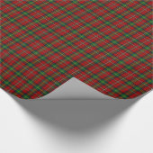 Schots tangbord met tartan speldenpapier cadeaupapier (Hoek)