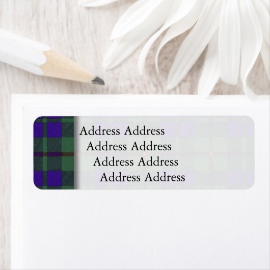 Schots tartan etiket (Insitu)