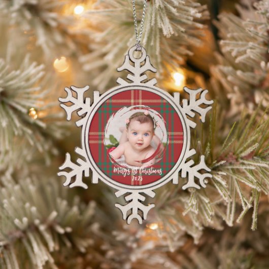 Schots Tartan Heritage Ornament  (Boom)