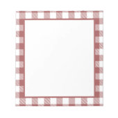 Schots tartan patroon rode en witte leraar notitieblok (Voorkant)