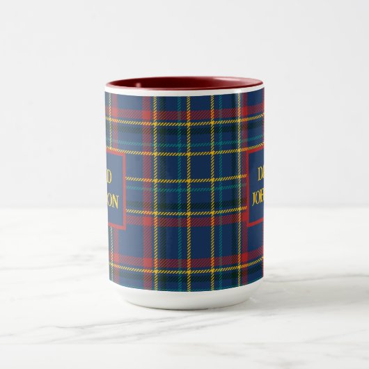 Schots Tartan Plaid Clan  patroon Mok (Midden)