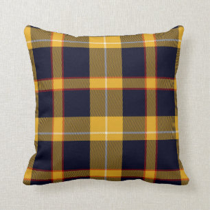 Schots Tartan Pset Navy Blue Yellow Red Celtic Kussen
