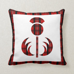 Schots Tartan Thistle w/Gaelic Holiday Pillow Kussen