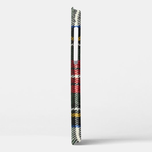 Schots tartanpatroon. Rood- en witte wolvlecht Case-Mate iPhone Case (Achterkant / Links)