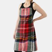 Schots tartanpatroon. Rood- en witte wolvlecht Schort (Insitu)