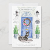 Schots Terrier Front Deur Moving Announement Kaart (Voorkant)