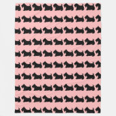 Schots terrier: Scotty Dog Blanket Gift Fleece Deken (Voorkant)