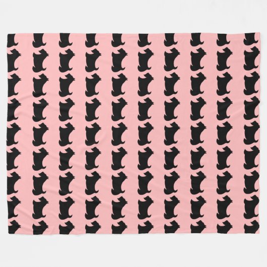 Schots terrier: Scotty Dog Blanket Gift Fleece Deken (Voorkant (Horizontaal))