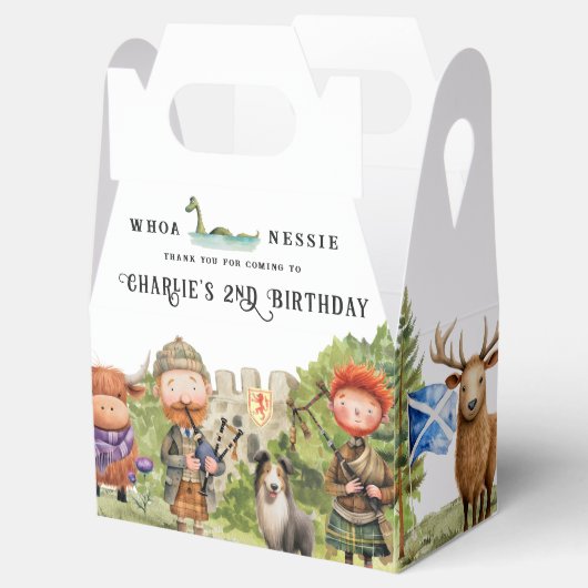 Schots thema verjaardagsfeestje bedankdoosjes (Geopend)