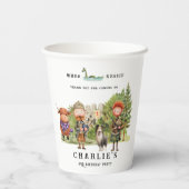 Schots thema verjaardagsfeestje papieren bekers (Achterkant)