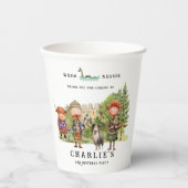 Schots thema verjaardagsfeestje papieren bekers (Voorkant)