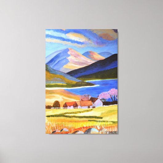 Schots toplandschilderkunst canvas afdruk (Voorkant)