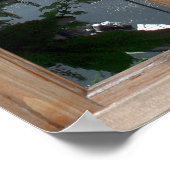 Schots Uitzicht van de Harbour van een Venster Poster (Hoek)