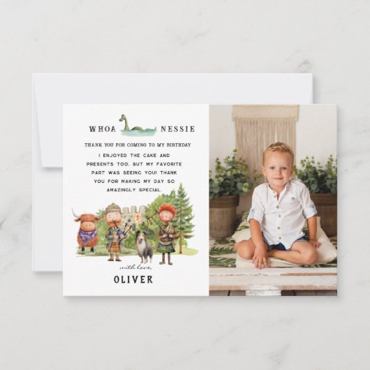 Schots verjaardagsfeestje | Foto Dank u Bedankkaart (Voorkant)