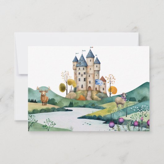 Schots verjaardagsfeestje | Foto Dank u Bedankkaart (Achterkant)