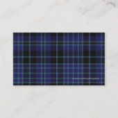 Schots Visitekaartje met blauwe en zwarte tinten (Achterkant)