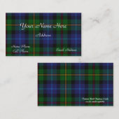 Schots Visitekaartje met tartan Pset (Voorkant / Achterkant)