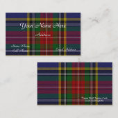 Schots Visitekaartje met tartan Pset (Voorkant / Achterkant)