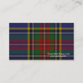 Schots Visitekaartje met tartan Pset (Achterkant)