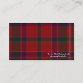 Schots Visitekaartje met tartan Pset (Achterkant)