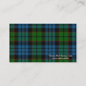 Schots Visitekaartje met tartan Pset (Achterkant)