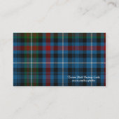 Schots Visitekaartje met tartan Pset (Achterkant)