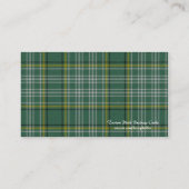 Schots Visitekaartje met tartan Pset (Achterkant)