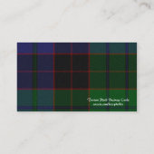 Schots Visitekaartje met tartan Pset (Achterkant)