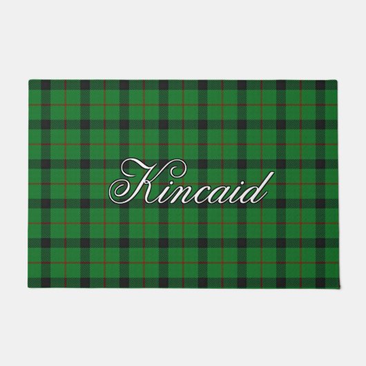Schots Vista Clan Kincaid Tartan Pset Deurmat (Voorkant)