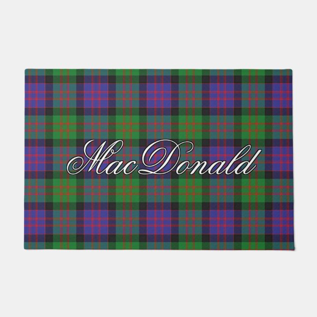 Schots Vista Clan MacDonald Tartan Pset Deurmat (Voorkant)
