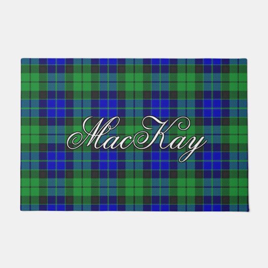 Schots Vista Clan MacKay Tartan Pset Deurmat (Voorkant)