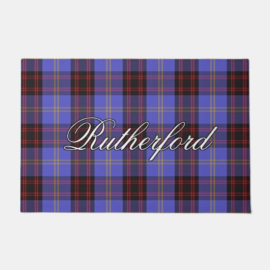 Schots Vista Clan Rutherford Tartan Pset Deurmat (Voorkant)