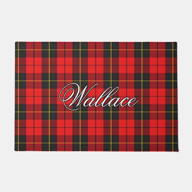 Schots Vista Clan Wallace Tartan Deurmat (Voorkant)