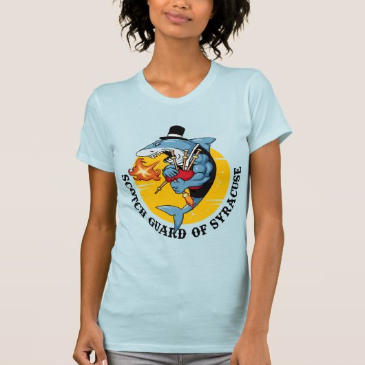 Schots vrouwelijk beschermheer Shark T-Shirt (Voorkant)
