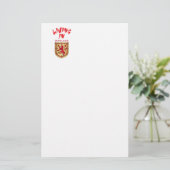Schots wapen briefpapier (Staand voorkant)