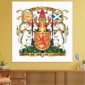Schots wapen canvas afdruk (Insitu (Woonkamer))