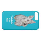Schots zijn geen esties. Turquoise backgr Case-Mate iPhone Case (Achterkant (Horizontaal))